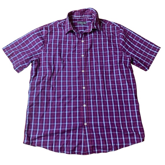 Denver Hayes Other - Denver Hayes Men’s Classic Fit Plaid Short Sleeve Button Down Shirt - Medium